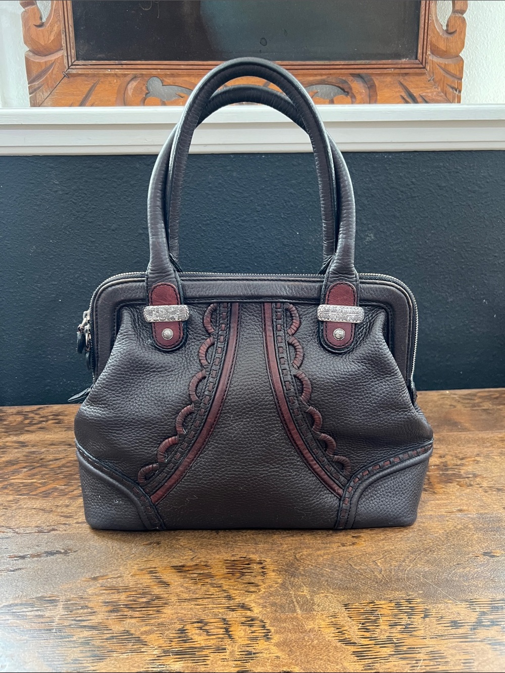 Brighton handbag brown leather fantastic condition